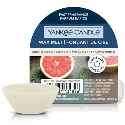Image of Yankee Candle White Spruce &amp; Grapefruit Wax Melt