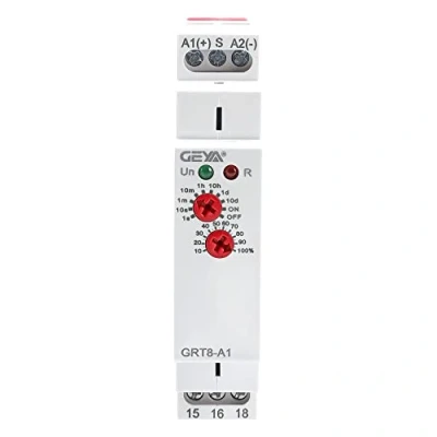 Image of GEYA Delay ON Single Function Time Relay 1 Output 16A Electronic Adjustable Power Timer Rail Modular(GRT8 A1,AC/DC12V 240V)
