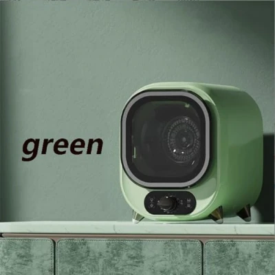 Image of Small Tumble Dryer, Portable Condenser 5kg Vented Perfect for Counter Top or Wall Mounted Use, Compact, Mini Spin 0.8kg Load Capacity(Color:green)