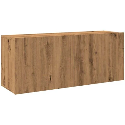 Image of vidaXL TV Cabinet Wall mounted Artisan Oak 100x30x41 cm