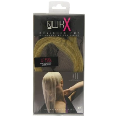 Image of Qwik X 100 Percent Indian Remi Human Hair Tape Extensions Colour 22/ 25 Beach Blonde/ Light Blonde 41cm