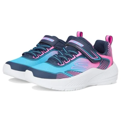 Image of Skechers Microspec Advance Sneaker, Navy, 2.5 UK Child