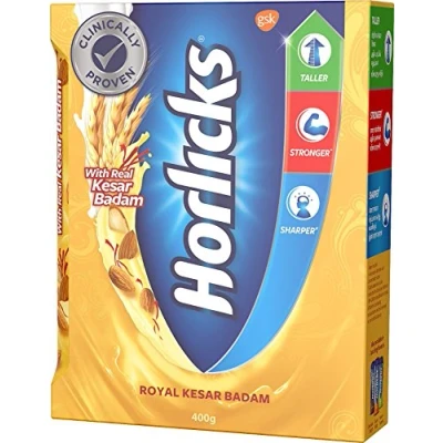 Image of Horlicks Health and Nutrition Drink 400 g Refill Pack (Kesar Badam)