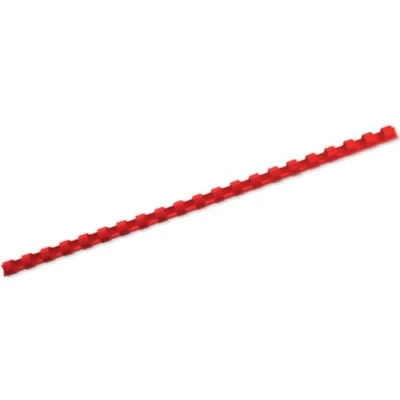 Image of GBC CombBind Binding Combs, 12 mm, 95 Sheet Capacity, A4, 21 Ring, Red, Pack of 100, 4028217