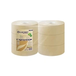 Image of Lucart EcoNatural 300 Jumbo Toilet Roll (Pack of 6) 812140AP