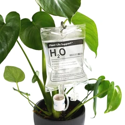 Image of Bubblegum Stuff Plant Life Support Drip Irrigation Device Garden Tools, Home Accessories, Gadgets Automatic Watering System 350 ml
