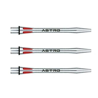 Image of WINMAU Astro Aluminium Red Medium Dart Stems (Shafts) 1 set per pack (3 shafts in total)
