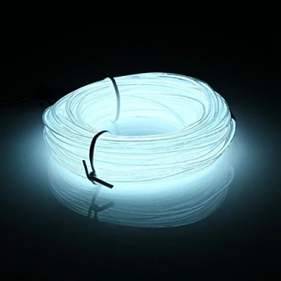Image of MASUNN 10M EL Led Flexible Soft Tube Wire Neon Glow Car Rope Strip Light Xmas Decor DC 12V White