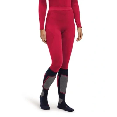 Image of FALKE Women&#039;s Warm Long W TI Functional Yarn Quick Dry 1 Piece Base Layer Bottom, Red (Red 8644) new eco friendly, XS