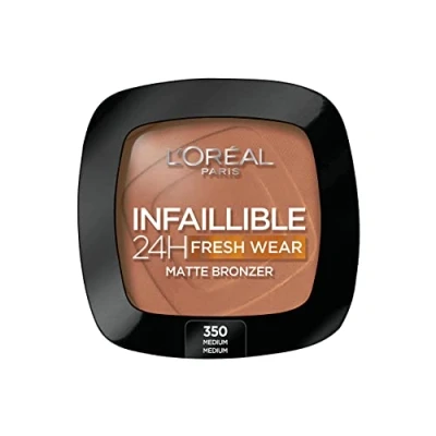 Image of L&#039;Oréal Paris Infaillible 24h Fresh Wear Soft Matte Bronzer, 300 Medium, Irresistible Complexion Like Kissed by The Sun, 9g