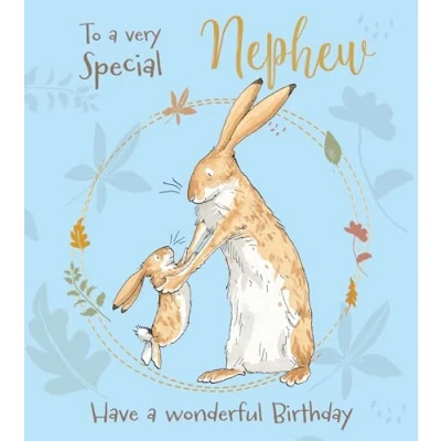 Image of Guess How Much I Love you NEPHEW BIRTHDAY CARD