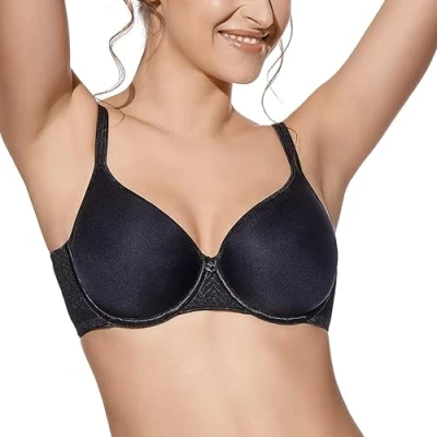 Image of Selene Women&#039;s Fabiola Non Padded Wired Bra, Black (Negro), 34 (Size: C.90)