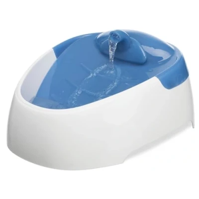 Image of Trixie Duo Stream Automatic Water Dispenser, 1 Litre, White/Blue