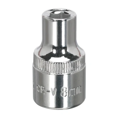 Image of Sealey Premier WallDrive® Socket 8mm 1/2&quot;Sq Drive Fully Polished