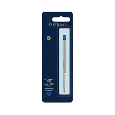 Image of Waterman Ballpoint Pen Refill Medium Point Blue Ink 1 Count