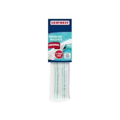 Image of Leifheit Window Washer M Replacement Cover, Cleaner Tool with Double Cleaning Power, 26 cm Also for Large Windows