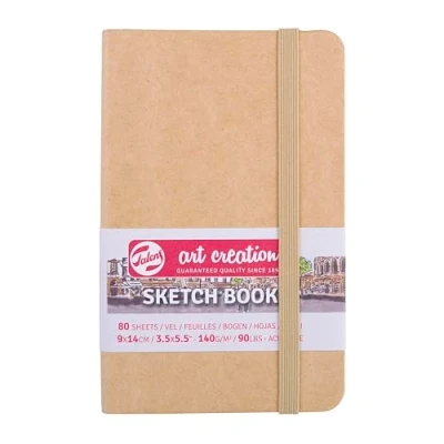 Image of Talens Art Creation Sketchbook Kraft Paper Cover, 80 Sheets, 9 cm x 14