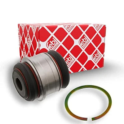 Image of 33326780438 Arm Bushes FEBI BILSTEIN 37959 with retaining ring Rear Axle Left, Lower, outer, Right, 60mm BMW: 5 Saloon, Touring, GT