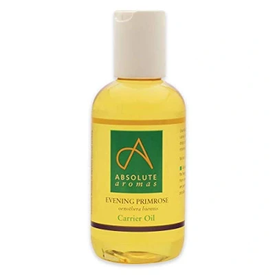 Image of Absolute Aromas Evening Primrose (Oenothera Biennis) Oil 150ml Pure, Natural, Cold Pressed, GMO Free Vegan and Cruelty Moisturising Carrier for Body Facial Massage.
