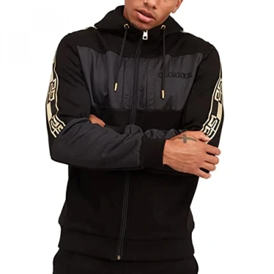 Image of Glorious Gangsta Evito Black Zip Up Hoody Sweatshirt L