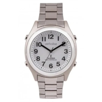 Image of Verbalise Unisex Radio Controlled Talking Watch, Speaks Time, Date, 5 Daily Alarms. Designed for Visually Impaired, Blind &amp; Elderly. 2 Year Warranty, UKs No1 Quality Service and Choice VPR70 BS