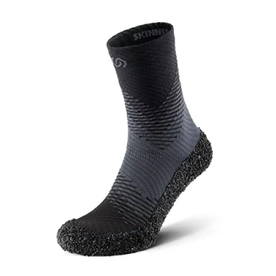 Image of Skinners 2.0 Compression Anthracite Minimalist Barefoot Sock Shoes for Active Men &amp; Women Lightweight Durable Sports and Dynamic Activities