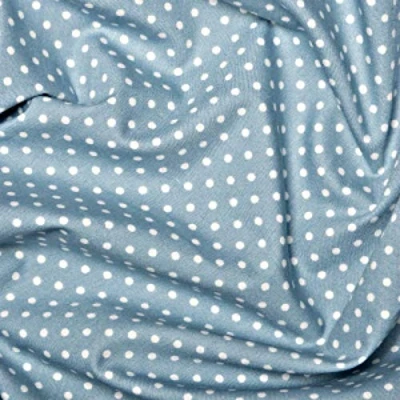 Image of 100% Cotton 3mm Polka Dot * Rose &amp; Hubble Superior Poplin Fabric in 40 Colours (Pale Blue) (Half METRE)