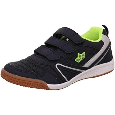 Image of Lico Boulder V Multisport Indoor Shoes, Blue (Marine/Lemon Marine/Lemon), 6 UK
