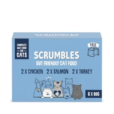 Image of Scrumbles Wet Cat Pate Classic Selection 6 x 80g