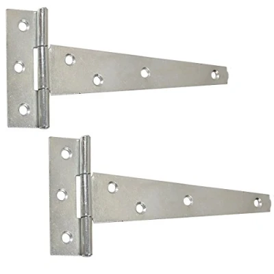 Image of 5X Pairs of Galvanised 150mm/6&quot; Tee Hinges Heavy Duty Garden Gate/Shed/Door T