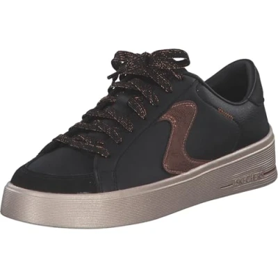 Image of Skechers Women&#039;s HILAND Quite Chic Sneaker, Black, 3 UK