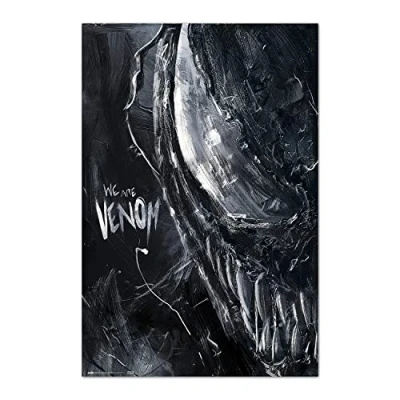 Image of Grupo Erik Marvel Venom Creepy Poster 36 x 24 inches / 91.5 61 cm Shipped Rolled Up Cool Posters Art &amp; Prints Wall