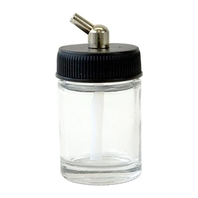 Image of Paasche Airbrush Glass Bottle Assembly for H Airbrush, Multi Colour, 1 oz