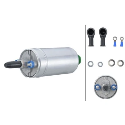 Image of 893906091B Fuel Pump HELLA 8TF 358 302 831 Electric without gasket/seal MERCEDES BENZ: S Class Saloon, W124 190, FORD: Sierra Mk2 Estate