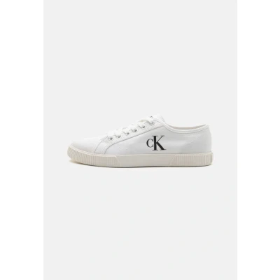 Image of Calvin Klein Jeans Trainers, Women&#039;s, Size: 3.5, Triple bright white Cotton