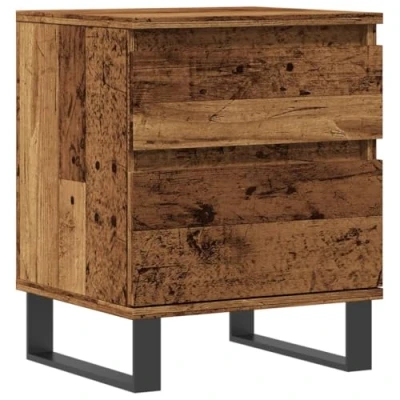 Image of vidaXL Antique Wood Small Side Table 40 x 35 50 cm in Multilayer