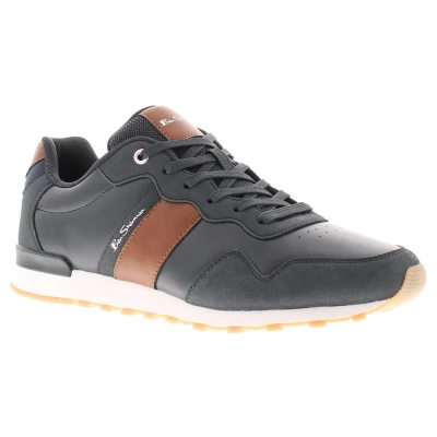 Image of Ben Sherman Mens Trainers Running Owen Retro navy Size UK 9