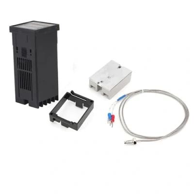 Image of REX C100 LED PID Controller Kits Alarm Digital Intelligent Thermostat AC110V 240V