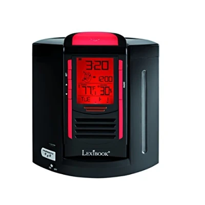 Image of Lexibook RL2000 Radio Réveils, Black / Red
