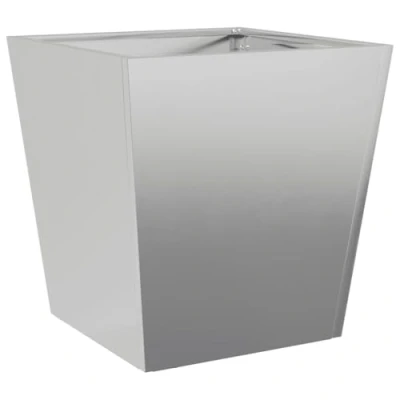 Image of vidaXL Garden Planter Plant Pot Box Galvanised Steel 40x40x40 cm Outdoor/Patio/Decoration Rust Resistant