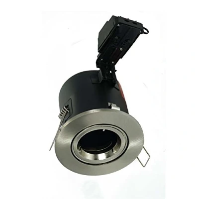 Image of Enlite Adjustable Fire Rated GU10 Downlight EN FD102SN Satin Nickel