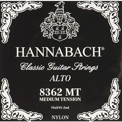Image of Hannabach Classical Guitar Strings, Alto Guitar, F#2/F#2 8362MT, Series 836MT, Medium Tension