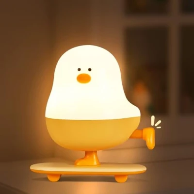 Image of YISSVIC Kids Chick Night Light Rechargeable with Timer Cute Room Decor Children&#039;s Gifts for Boys and Girls