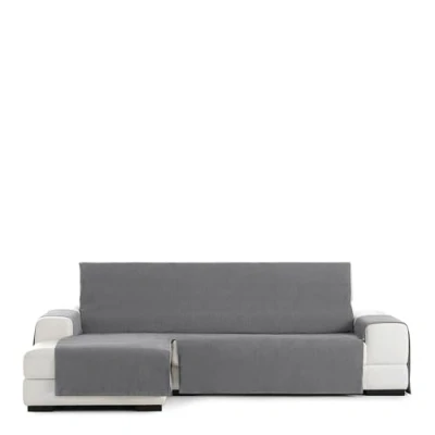 Image of Eysa Rabat practica chaise longue cover 240cm., color 06/dark grey, left frontal view