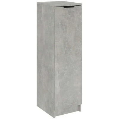 Image of vidaXL Shoe Cabinet Durable Engineered Wood Construction, Concrete Grey, Modern Design, Ample Storage Space, Decorative top Display, Easy Assembly, Anti tipping Device Included
