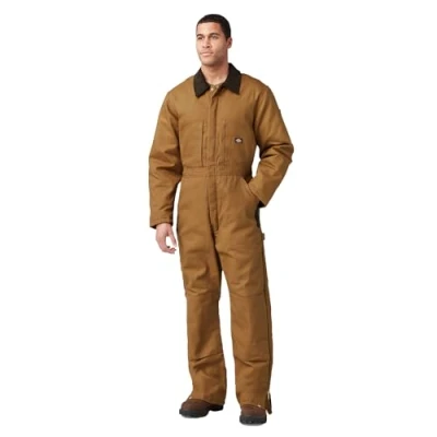 Image of Dickies Men&#039;s Premium Insulated Coverall, Brown Duck, Large Regular