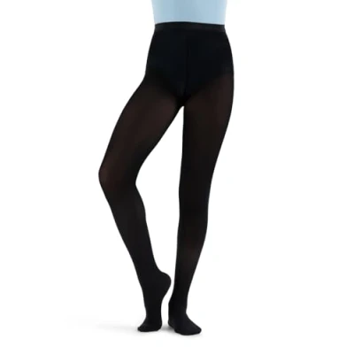 Image of Capezio girls Hold &amp; Stretch Footed Tight black S
