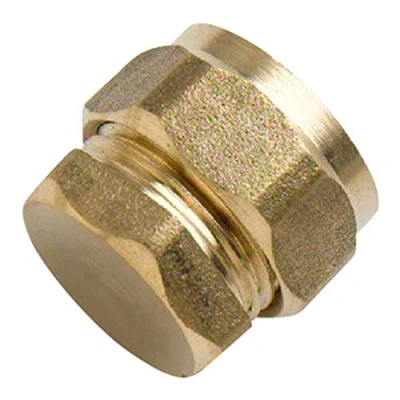 Image of Merriway BH02890 Compression Fitting Brass Stop End, 22mm