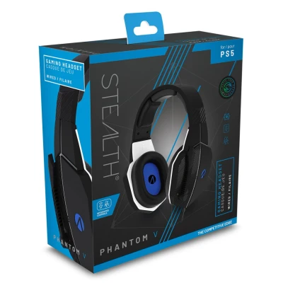 Image of Stealth Phantom V Premium Stereo Gaming Headset Black and Blue
