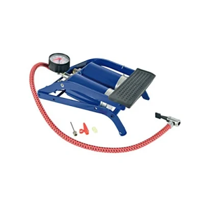 Image of New Double Barrel Cylinder Air Infiltrator Foot Pump Car Van Bicycle Bike Tyre
